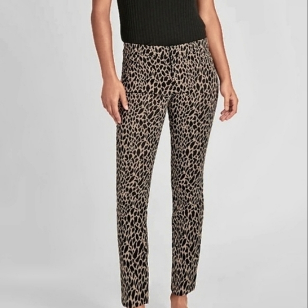 BANANA REPUBLIC | Animal Print Sloan Ankle Pants
